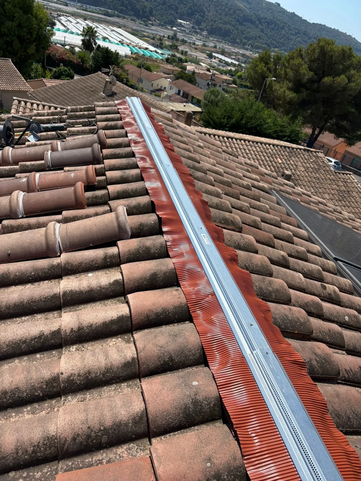 rénovation toiture Brignoles closoir ventilé plomb